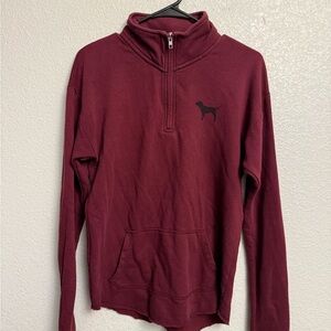 Victoria's Secret Half-Zip Sweater - Wine